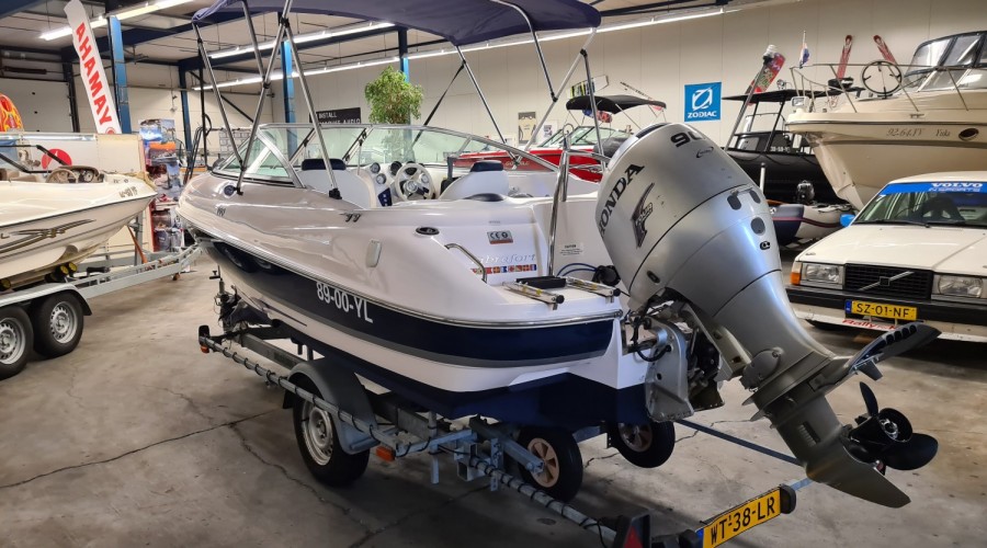 Hele mooie Style 190 met Honda BF90 outboard